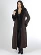 Brown Loro Piana Cashmere Mink Tuxedo Coat