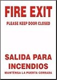 FIRE EXIT PLEASE KEEP DOOR CLOSED (BILINGUAL) 14