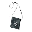 HB-105-2, BLK PU W/ CAT FACE