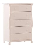 Stork Craft Carrara 5 Drawer Dresser, White