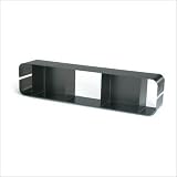 Wall DVD Rack - Duoplane (Black) (8 H x 35 W x 6 D - horizontal)