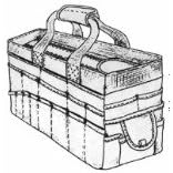 1115 50PCK DBL ZIPPER TOTE BAG by 