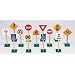 Guidecraft 7" Block Play Traffic Signs