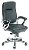 Adroit Aquitaine Armchair Back H630mm W510xD515xH465-535mm Leather Black
