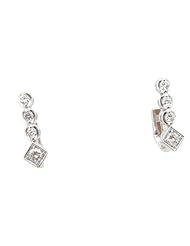 Women 14k White Gold 0.26ctw diamond Stud earring 33 BE267 Size 2.52