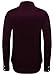 Coofandy Men's Contrast Color Button Down Dress Shirts Casual Shirts,Large,Wine Red