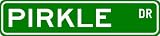 PIRKLE Street Sign ~ Personalized Family Lastname Sign ~ Gameroom, Basement, Garage Sign ** - B000N1EVX8