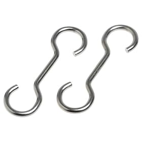 J.K. Adams PR-EX-04 4-Inch Extension Hook for Pot Racks, Set of 2
