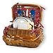 Sandringham Rattan/Bamboo Picnic Basket with Service for 2