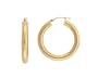 14k Yellow Gold Round Hoop Earrings