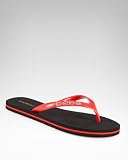 bebe Logo Stripe Flip Flop