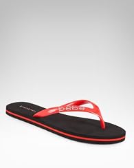 bebe Logo Stripe Flip Flop