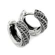 Twisted Marcasite Huggie Earrings
