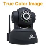 KARE N5403JV Wireless/Wired Pan & Tilt Infrared IP Camera With Night Vision (True Color Image), Remote Internet Access for PC and Smartphone, Free DDNS Ready, APP for Smartphone Ready, MSN Host inside, Supports UPnP, Plug and Play