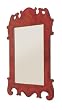 49" French-Style Antique Wall Mirror with Scroll Design