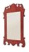 49" French-Style Antique Wall Mirror with Scroll Design