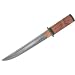 Citadel Knives 162 Damascus Hunting Tanto Fixed Blade Knife with Rosewood Handles & Blood Groove