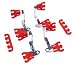 Search Our Specialty Mall : Race Car Wire Loom Set Incl. 8 Two Hole Looms 4 Chrome Brackets 2 Four Hole Blue Separators For 7mm 8mm And 9mm Wires