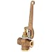 Kingston 305A Series Brass Quick Opening Flow Control Valve, Pull Lever, 1/4" NPT Female