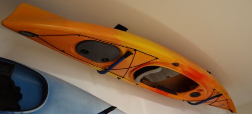 Ceiling Mount Kayak Overhead Hanger Durable Steel Core Up To 60 Lb