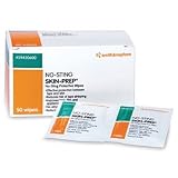 No-Sting Skin Prep Wipes 59420600 - Box of 50