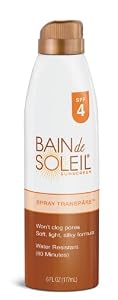 Bain De Soleil Transpare Continuous Spray SPF 4, 6 Fluid Ounce