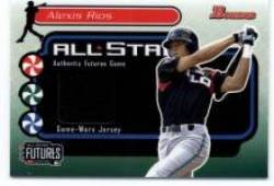 2004 Bowman Futures Game Gear Jersey Relics #FG-AR Alexis Rios - Toronto Blue Jays (Piece of Authentic Game Used Jersey) (Baseball Cards)