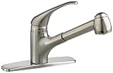 American Standard 4205.100.075 Reliant Single-Control Kitchen Faucet with Pull Out Spray, Stainless Steel