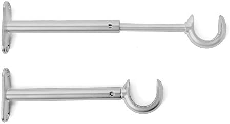 Windows Curtain Rod Grabber Replacement Part Adjustable 6" to 9" Bracket, Set of 2