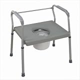 Bariatric Extra Wide Fixed Arm Steel Commode