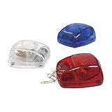 Baumgartens(R) Magnetic Clip Dispenser With Gold Paper Clips, Blue