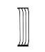 Tools & Hardware : Bindaboo Pet Gates - 10.5" Gate extension, black
