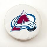 Colorado Avalanche White Tire Cover, Small