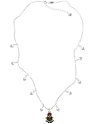 Gingerbread Girl on a Czech Glass Pearl Waterfall Necklace [Jewelry]