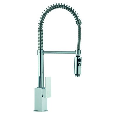 22.63 Single Hole Kitchen Finish: Chrome