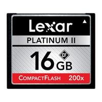 Lexar Platinum II 16 GB 200x Compact Flash Memory Card LCF16GBSBNA200