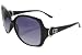 DG Eyewear Black Sunglasses JE77362B + Free Micro Fiber Bag