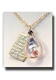 31CIMkwknxL. SL160  Mustard Seed Teardrop Gold Necklace   18 Inch Chain