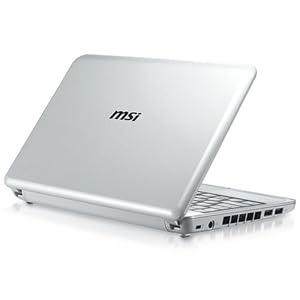 MSI Wind U100-279US 10-Inch Netbook (1.6 GHz Intel Atom Processor, 1 GB RAM, 160 GB Hard Drive, XP Home, 6 Cell Battery) White