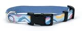 Crazy Dogs Canvas Dog Collar, 5/8 Wide, Adjustable 12 - 18