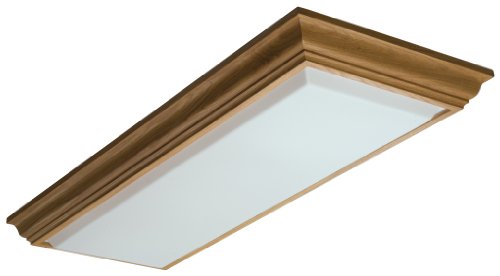 Lithonia Lighting 11432RE OA Cambridge Linear T8 Flush Mount Ceiling Light, Oak