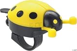 Dimension Ladybug Ping Bell, Yellow with Black Spots