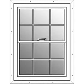 6/6 WHT 1/2SCR SH WINDOW (Silver Line 3030S29)