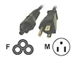6 ft 3-Slot Notebook Power Cord