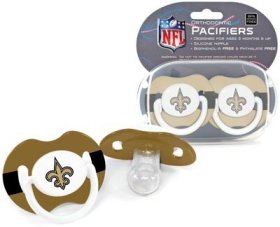 New Orleans Saints NFL Baby Pacifier - 2 Pack