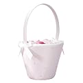 Starlight Flower Girl Basket - White