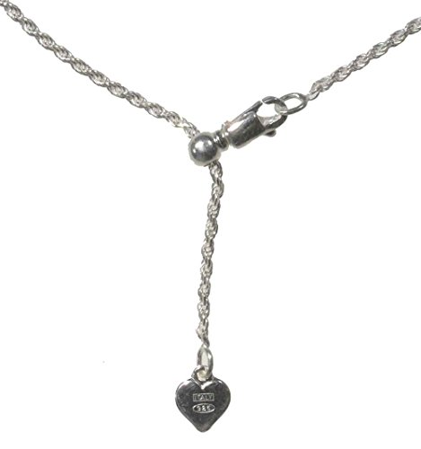Sterling Silver Easy Adjust Diamond-Cut Rope Chain