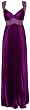 Beaded Pleated Satin Prom Dress Bridesmaid Formal Gown
