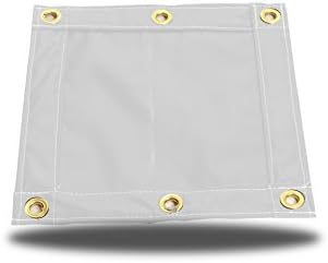 16x20 18oz Heavy Duty Vinyl Tarp with Grommets - Extreme Performance, Equipment, Farm, Hauling, Home, Woodpile, Construction, Machinery Cover-Choose Size and Grommet Spacing in drop-down below.