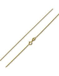 14K Gold Plated Sterling Silver Box Chains 1MM (14", 16", 18", 20", 22", 24", 30" inch lengths)